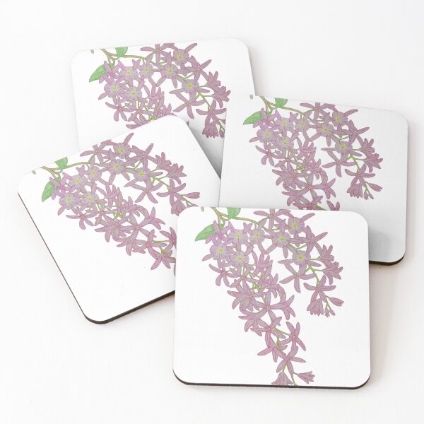 Item preview, Purple Hanging Flower Colored Pencil Botanical Illustration designed and sold by calmcolourprint.