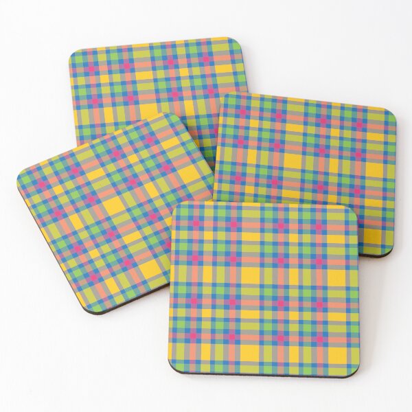 Item preview, Colorful Retro Plaid Grid Seamless Pattern designed and sold by AleksaDesignMTL.