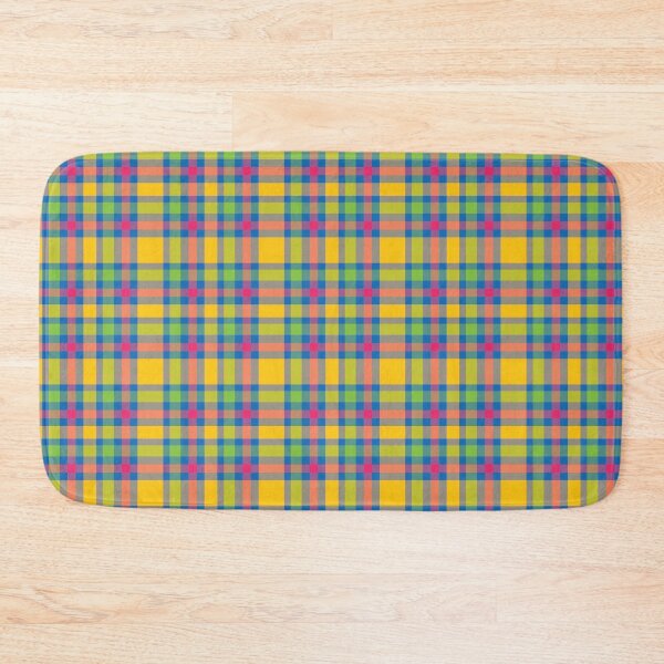 Item preview, Colorful Retro Plaid Grid Seamless Pattern designed and sold by AleksaDesignMTL.