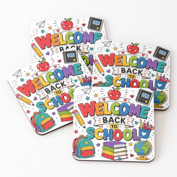 Item preview, Welcome Back to School T-Shirt & Sticker | Colorful School Supplies Design | Student & Teacher Gift designed and sold by Sunday.Supply.