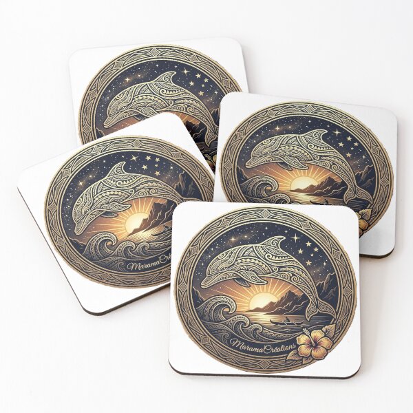 Item preview, Tribal Dolphin Polynesian Sunset designed and sold by Hawaii26.