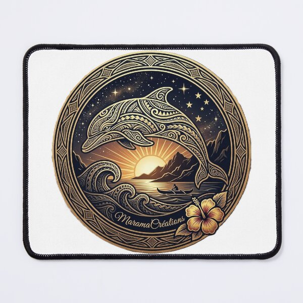 Item preview, Tribal Dolphin Polynesian Sunset designed and sold by Hawaii26.