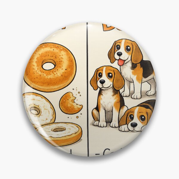 Item preview, Know the Difference: Bagel vs Beagle | Funny Dog Pun Cartoon T-Shirt designed and sold by tee snap.
