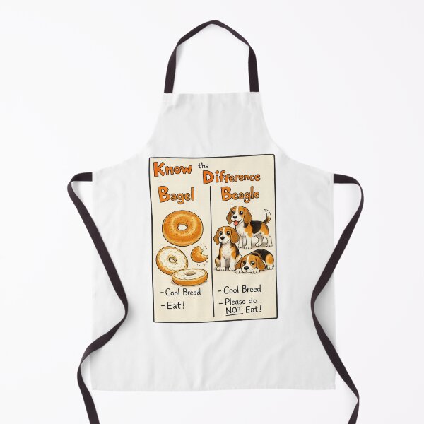 Item preview, Know the Difference: Bagel vs Beagle | Funny Dog Pun Cartoon T-Shirt designed and sold by tee snap.