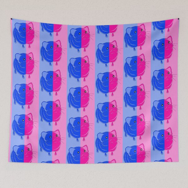 Item preview, Elephant Shrew Splint Pink And Blue Background  designed and sold by missmann.