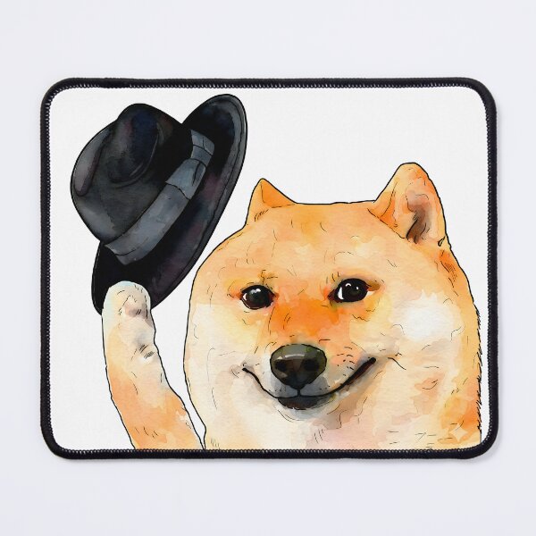 Item preview, Cheems with a hat waving meme designed and sold by Sommer Studio Designs.