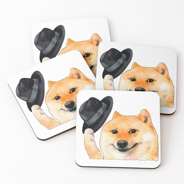 Item preview, Cheems with a hat waving meme designed and sold by Sommer Studio Designs.