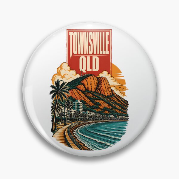 Item preview, Townsville Queensland Australia Vintage Travel Poster designed and sold by TravelersGems.