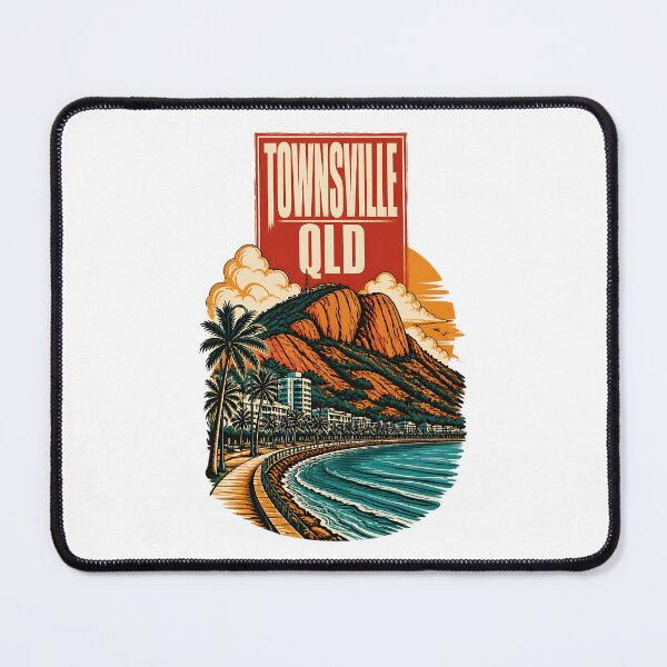 Item preview, Townsville Queensland Australia Vintage Travel Poster designed and sold by TravelersGems.