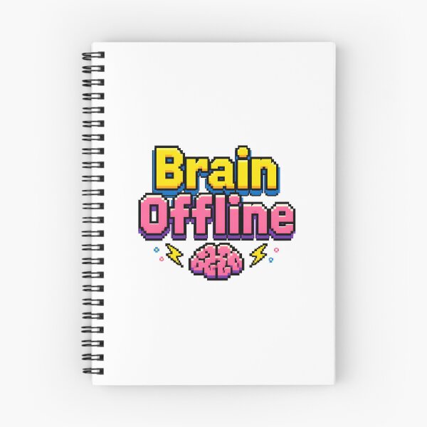 Item preview, Brain Offline Retro 90s Pixel Art Arcade Game Sticker designed and sold by crazyhome.