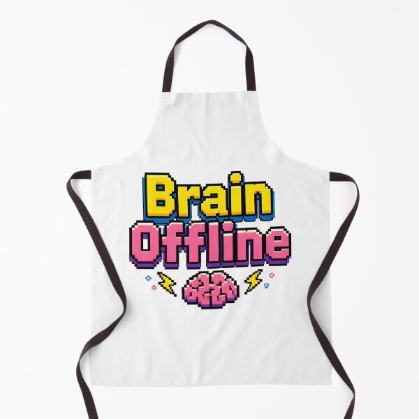 Item preview, Brain Offline Retro 90s Pixel Art Arcade Game Sticker designed and sold by crazyhome.
