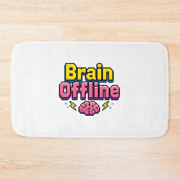 Item preview, Brain Offline Retro 90s Pixel Art Arcade Game Sticker designed and sold by crazyhome.