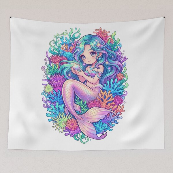 Item preview, beautiful mermaid designed and sold by PP&RAINBOW SHOP.