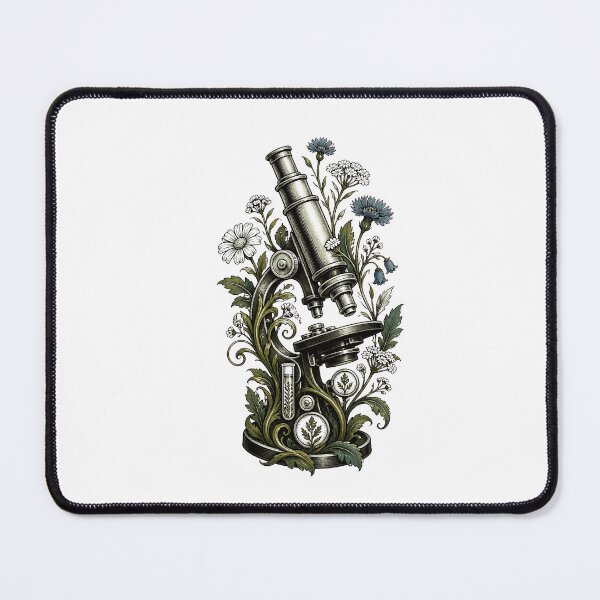 Item preview, Vintage Microscope Wildflower Garden designed and sold by BoyleDesignShop.