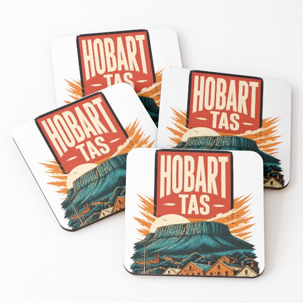 Item preview, Hobart Tasmania Australia Vintage Travel Poster designed and sold by TravelersGems.