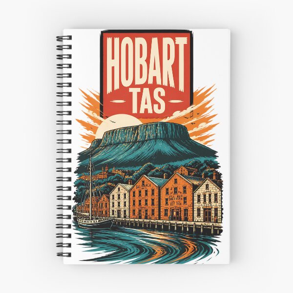 Item preview, Hobart Tasmania Australia Vintage Travel Poster designed and sold by TravelersGems.