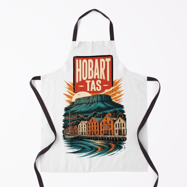 Item preview, Hobart Tasmania Australia Vintage Travel Poster designed and sold by TravelersGems.