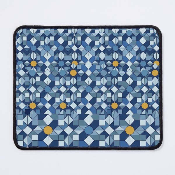 Item preview, Blue Geometric Mosaic Pattern for Modern Abstract Art Lovers designed and sold by TM DESIGNS AND MORE.