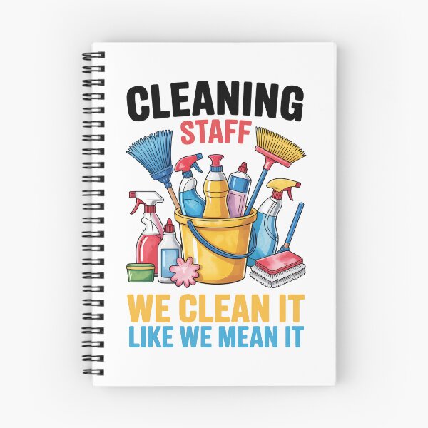 Item preview, Cleaning Staff – We Clean It Like We Mean It Illustration designed and sold by jkrphoto.