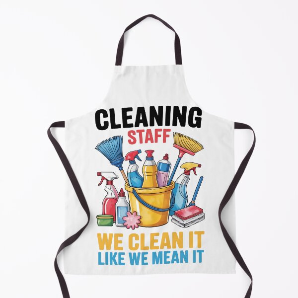 Item preview, Cleaning Staff – We Clean It Like We Mean It Illustration designed and sold by jkrphoto.