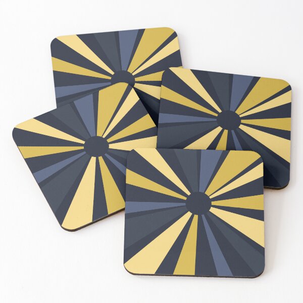 Item preview, Navy and Gold Radial Sunburst designed and sold by TidySystemsCo.
