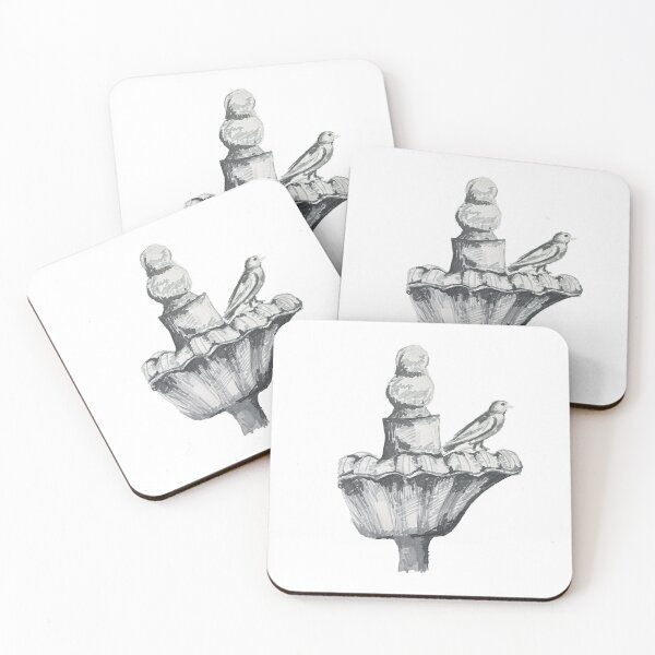 Item preview, Bird Fountain Gray designed and sold by amnelson05.
