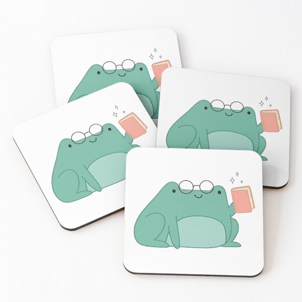 Item preview, Bookworm Frog designed and sold by FroggyLifeCo.