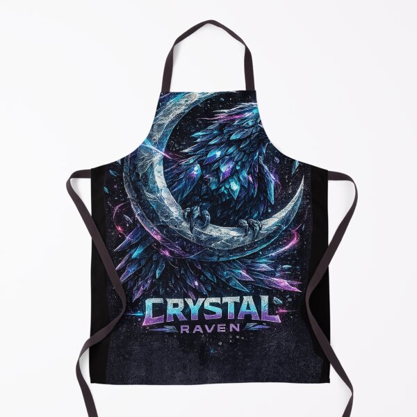 Item preview, Crystal Raven – Neon Streetwear Graphic T-Shirt designed and sold by Del4xe.