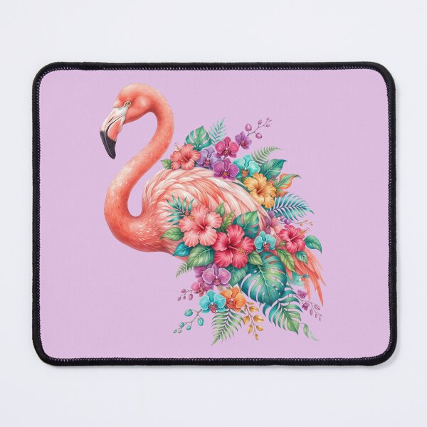 Item preview, Floral Flamingo Botanical Portrait designed and sold by ImageryLoom.