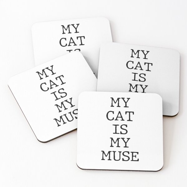 Item preview, Text Typography My cat is my muse Cat + Art designed and sold by Typetextstudio.