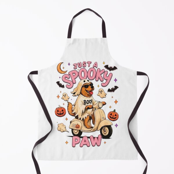 Item preview, Just a Spooky Paw Scooter | Funny Halloween Dog Ghost designed and sold by yanderedev.