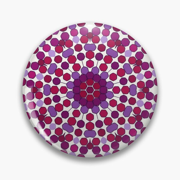 Item preview, Magenta Geometric Floral Pattern for Abstract Design Lovers designed and sold by TM DESIGNS AND MORE.