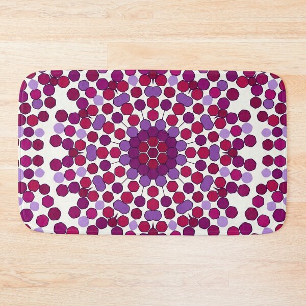 Item preview, Magenta Geometric Floral Pattern for Abstract Design Lovers designed and sold by TM DESIGNS AND MORE.