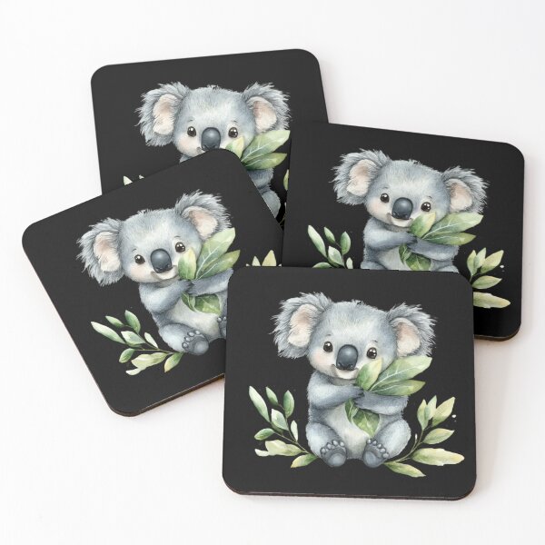 Item preview, Cute Koala Holding Leaves designed and sold by perijun.