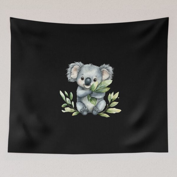 Item preview, Cute Koala Holding Leaves designed and sold by perijun.