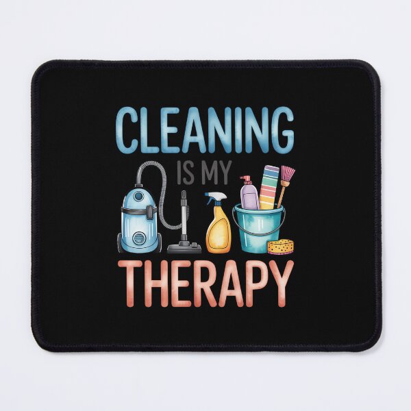 Item preview, Cleaning Is My Therapy – Cute Cleaning Supplies Illustration designed and sold by jkrphoto.
