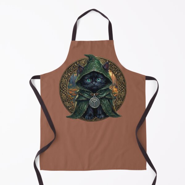 Item preview, Black Cat Druid Autumnal Haven Eolhx Rune Motif - Harvest Edition designed and sold by Englandbear.