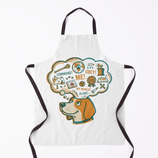 Item preview, dogs thoughts Retro Vintage Minimalist Graphic designed and sold by Probably Fine Design.
