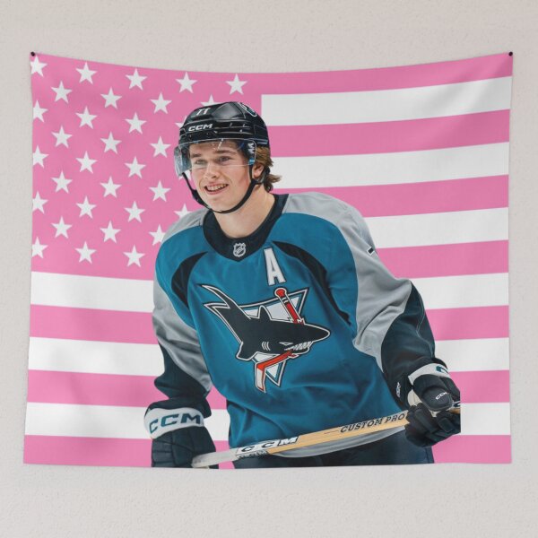 Item preview, Celebrini Pink American Flag designed and sold by thecollegetalk.