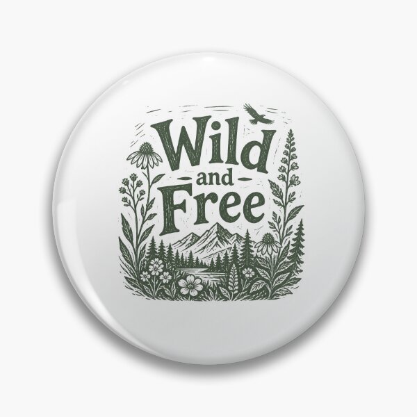 Item preview, Wild and Free Linocut Stamp Woodcut Nature Botanical Sticker designed and sold by crazyhome.