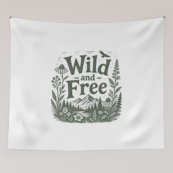 Item preview, Wild and Free Linocut Stamp Woodcut Nature Botanical Sticker designed and sold by crazyhome.