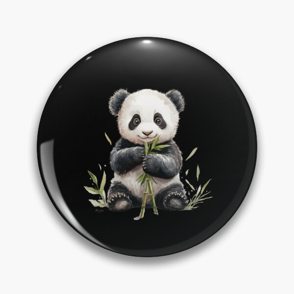 Item preview, Adorable Baby Panda with Bamboo designed and sold by perijun.