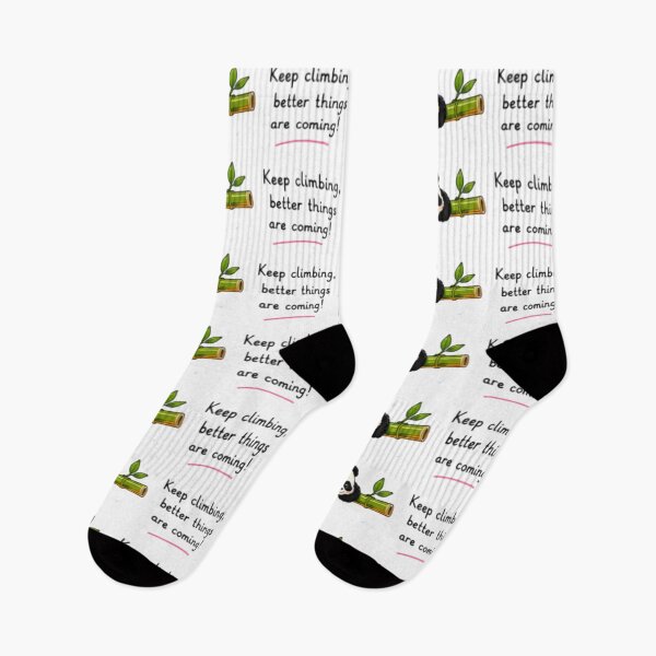 Item preview, Cute Panda Keep Climbing Better Things Are Coming designed and sold by DailyDoodlesBySumbul.