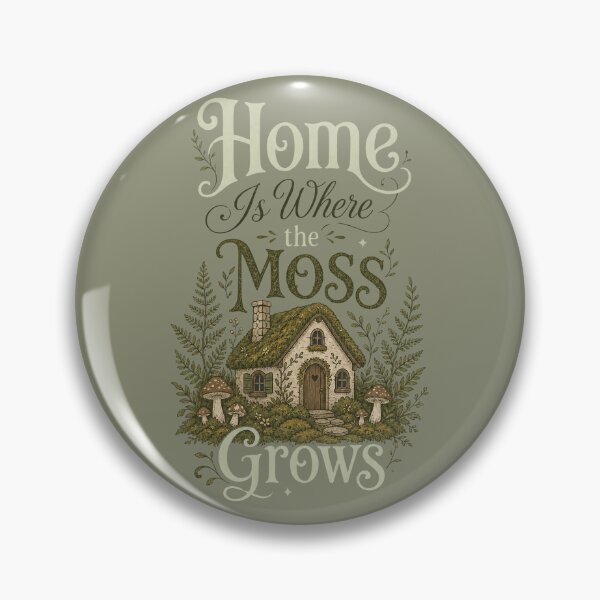 Item preview, Home Is Where the Moss Grows Cottage designed and sold by InkwellCottage.