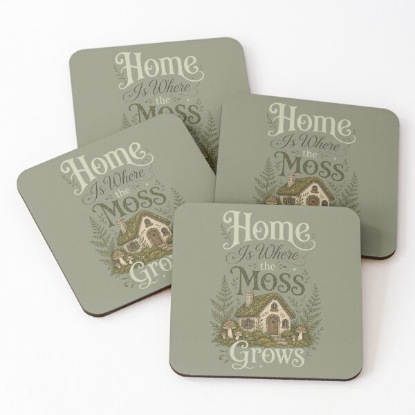 Item preview, Home Is Where the Moss Grows Cottage designed and sold by InkwellCottage.