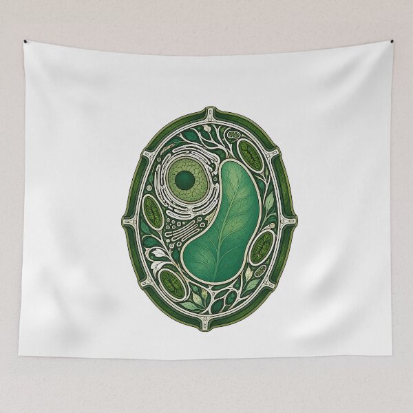 Item preview, Botanical Plant Cell Stained Glass Illustration designed and sold by BoyleDesignShop.