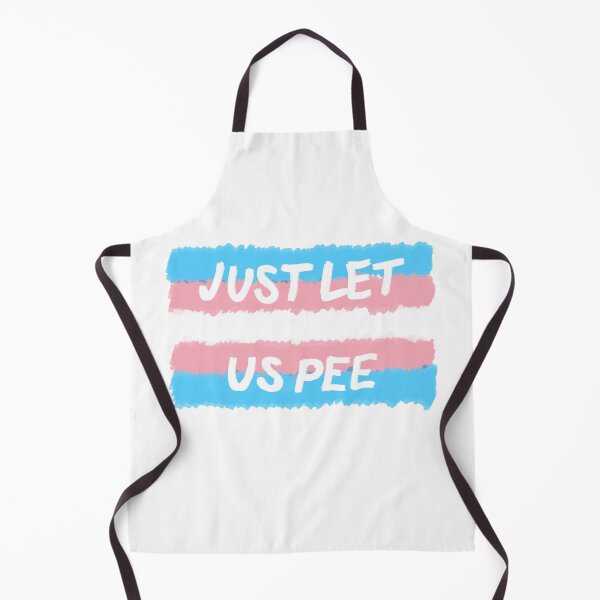 Item preview, Just Let Us Pee - Trans Flag designed and sold by SpectacledPeach.