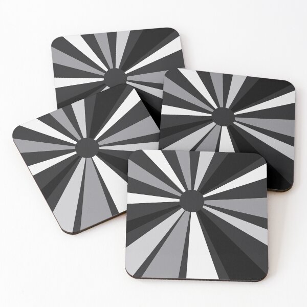 Item preview, Black and White Minimalist Sunburst designed and sold by TidySystemsCo.