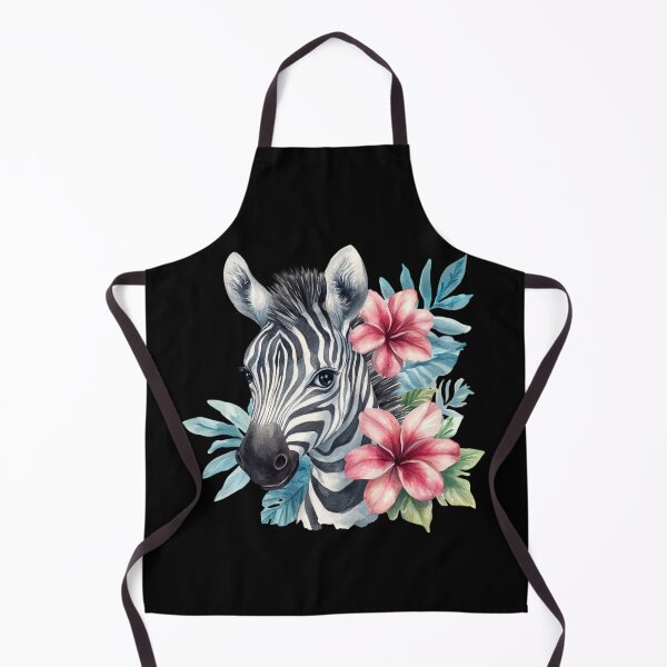 Item preview, Zebra Among Tropical Flowers designed and sold by perijun.