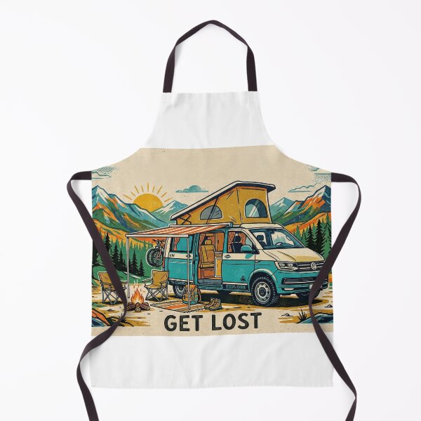Item preview, get lost camper Retro Vintage Minimalist Graphic designed and sold by Probably Fine Design.